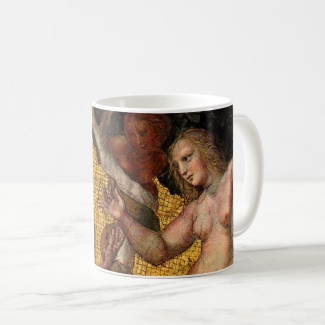 Mug La chute - Adam et Ève par Raphael Sanzio (Devant droit)
