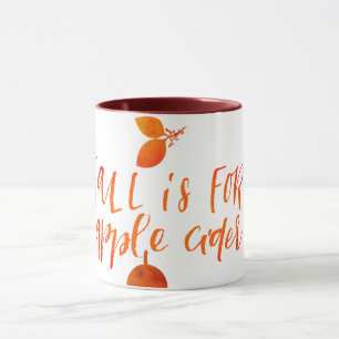 Mug La chute est pour le cidre d'Apple