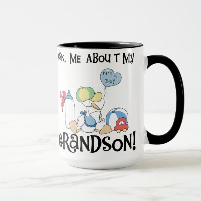 Mug La cigogne demandent des nouvelles de mon (Droite)