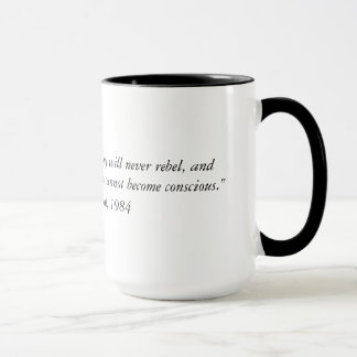 Mug La citation à partir de 1984 deux de George Orwell