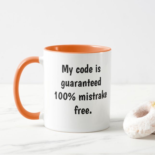Mug La citation drôle d'informaticien citent la (Avec donut)