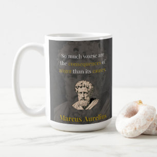 Mug La colère vous nuit le plus : Marc Aurèle sur la r