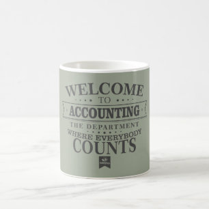 Mug La comptabilité est où tout le monde compte !