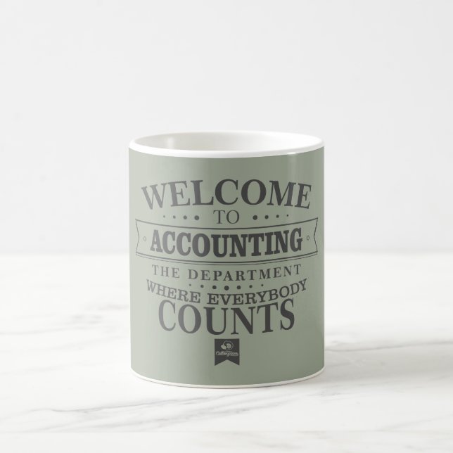 Mug La comptabilité est où tout le monde compte ! (Centre)