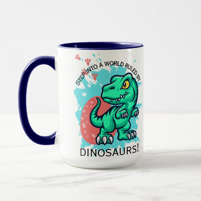 MUG LA CONCEPTION DES DEVIS DE DINOSAUR (Gauche)