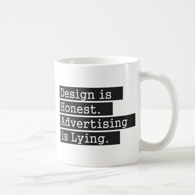Mug La conception est honnête - noir (Droite)