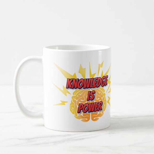 Mug La connaissance de l'âge est une puissante motte (Gauche)
