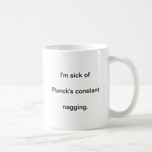 Mug La constante de Planck (tasse de café) (Droite)