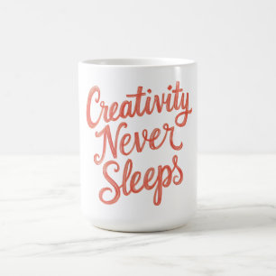 Mug La créativité ne dort jamais - Retour artistique à