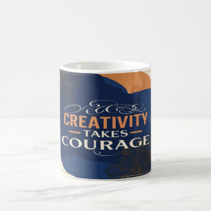Mug La créativité prend courage