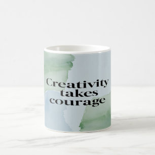 Mug La créativité prend courage, option 2