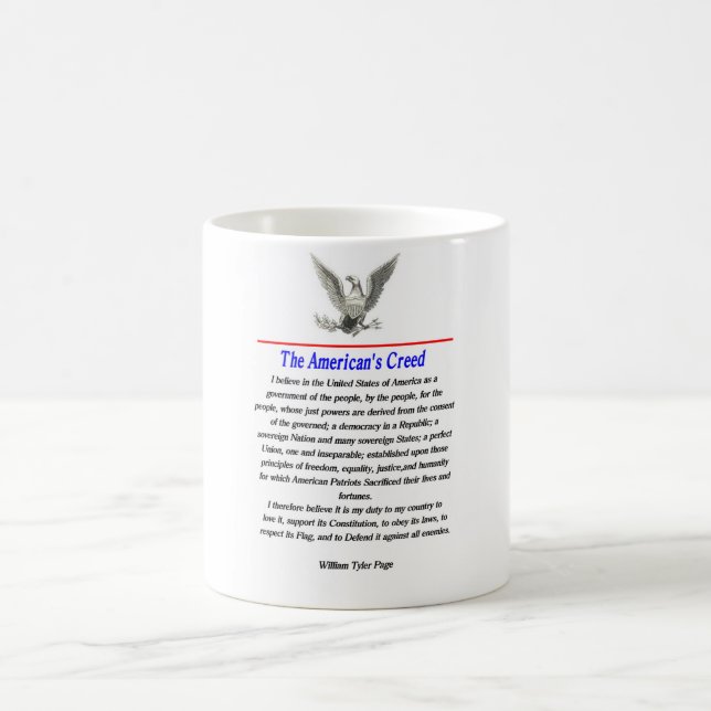 Mug La croyance de l'Américain (Centre)