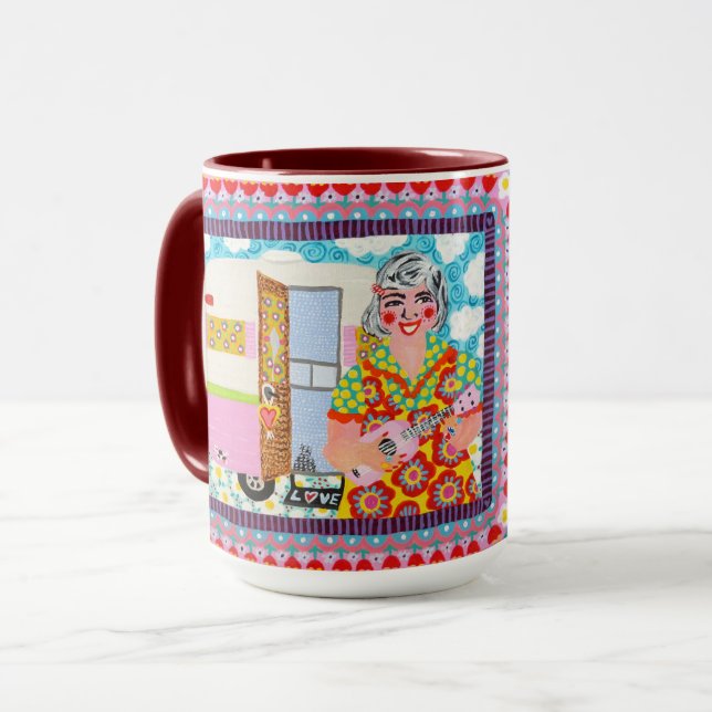 Mug La Dame d'Ukelele (Devant gauche)