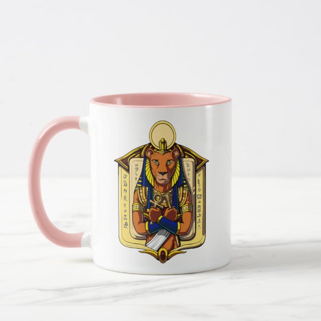 Mug La déesse égyptienne Lioness Sekhmet God Bastet (Gauche)