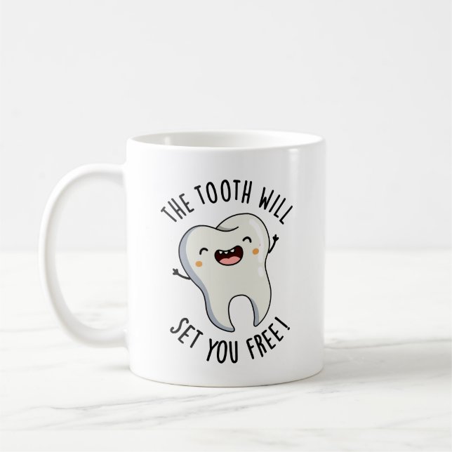 Mug La Dent Vous Donnera Gratuitement Des Puns Dentair (Gauche)