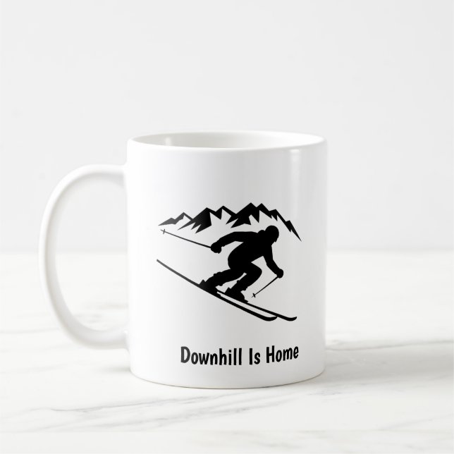 Mug "La descente est chez moi" (Gauche)