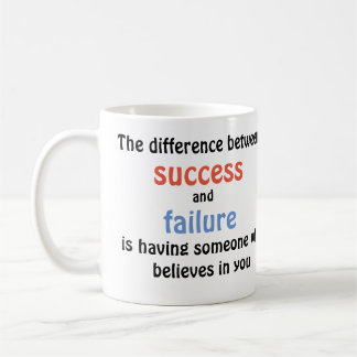 Mug La différence entre le succès et l'échec