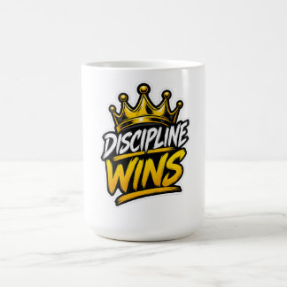 Mug La Discipline Gagne la Couronne Motivation Gym Con