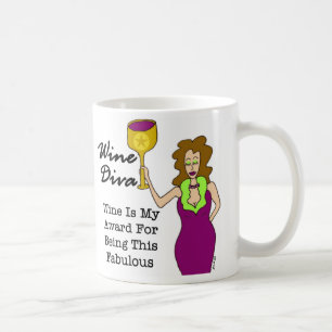 Mug La diva "vin de vin est ma récompense… "