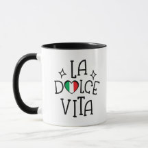 La Dolce Vita Cute Italian Flag Heart