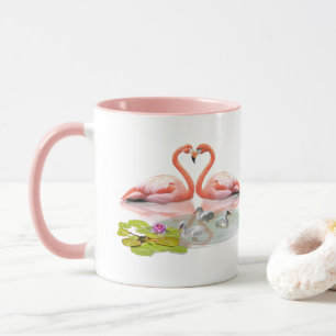 MUG LA FAMILLE FLAMANT ROSE