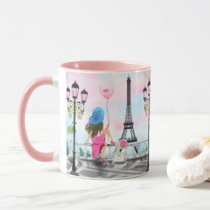 Mug La Femme Cadeau De La Tour Eiffel À Paris