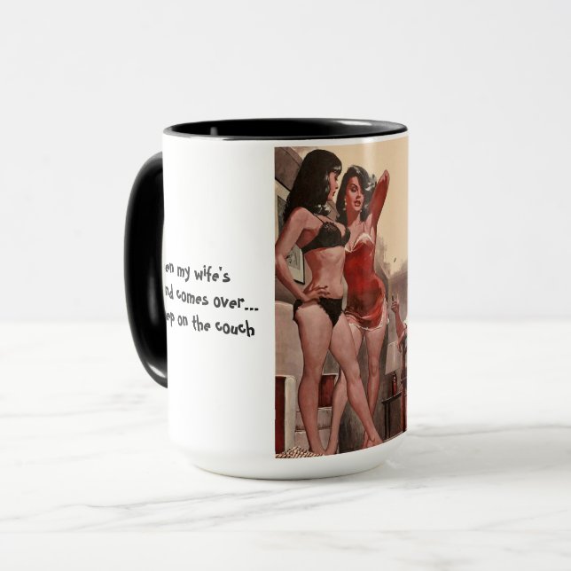 Mug La femme de Bisexual visite sa petite amie (Devant gauche)