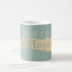 Mug La femme d'honneur Mariage bleu or