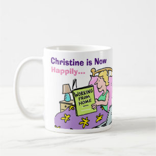 Mug La femme travaille désormais à domicile