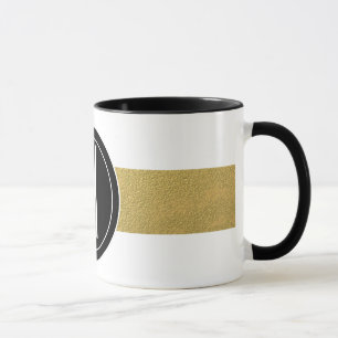 MUG LA FEUILLE D'OR BARRE LE MONOGRAMME NOIR DE %PIPE%