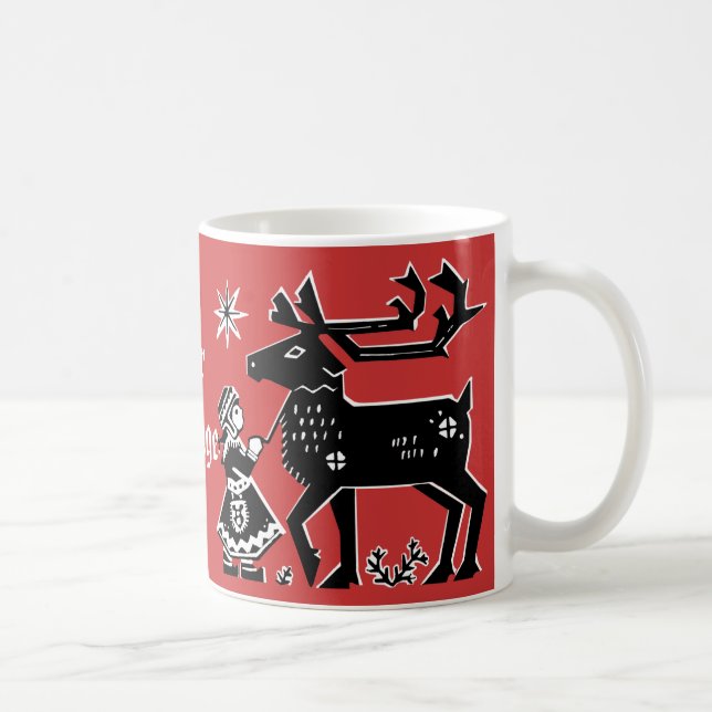 Mug La fille de la Laponie tient le renne (Droite)