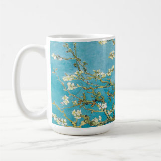 Mug La floraison d'amandes bleues turquoise et vibrant