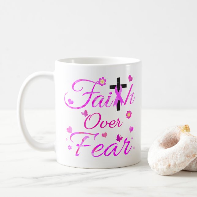 Mug La foi au-dessus de la peur (Avec donut)