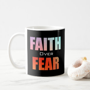 Mug La foi au-dessus de la peur Couleurs néon