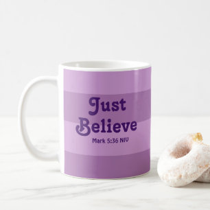Mug La Foi Chrétienne Juste Croire La Bible Verse Viol