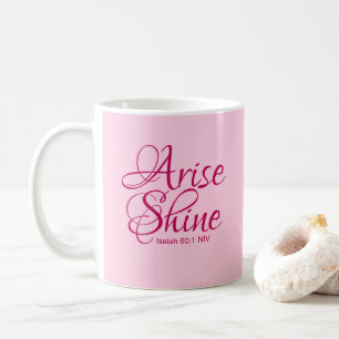 Mug La foi chrétienne se lève et brille Bible Verse ro