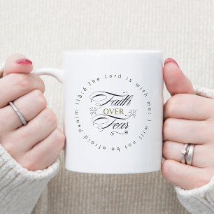 Mug La foi contre la peur Encourager le versets de la 