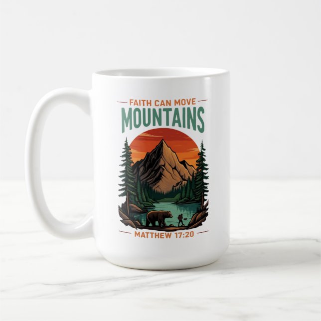 Mug La foi peut déplacer les montagnes Aventure chréti (Gauche)