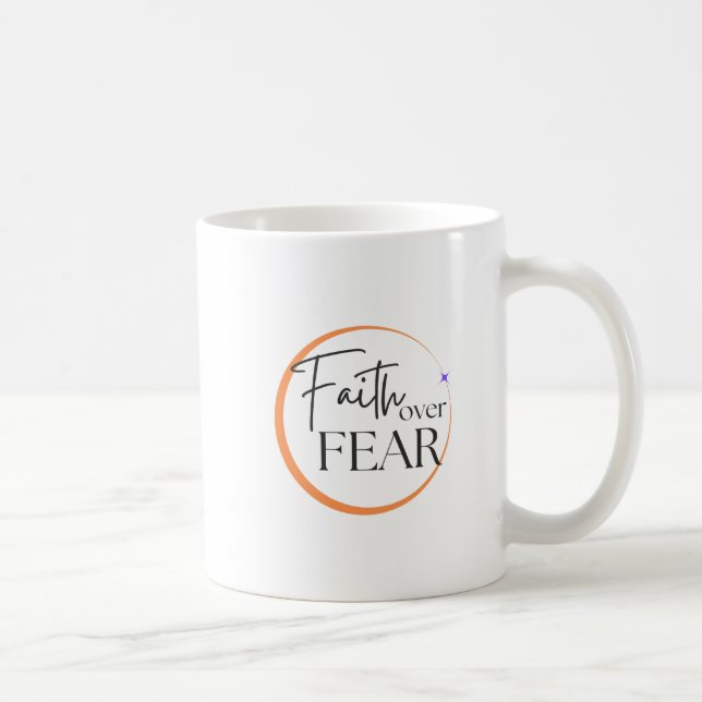 Mug La foi sur la boue de peur - Inspiration Christian (Droite)