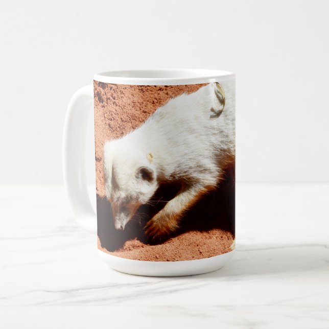 Mug La forêt de la nature : Blancs de Meerkat creuser  (Devant gauche)