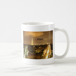 Mug La France Paris à Tour Eiffel de nuit (par St.K)