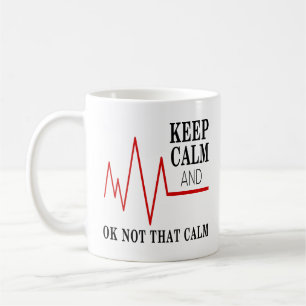 Mug La fréquence cardiaque rouge gardent le cadeau
