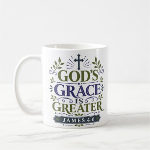 Mug La Grâce de Dieu Est Plus Grande Dévootion Quotidi