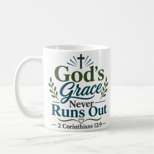 Mug La Grâce de Dieu Ne S'épuise Jamais Citation Inspi