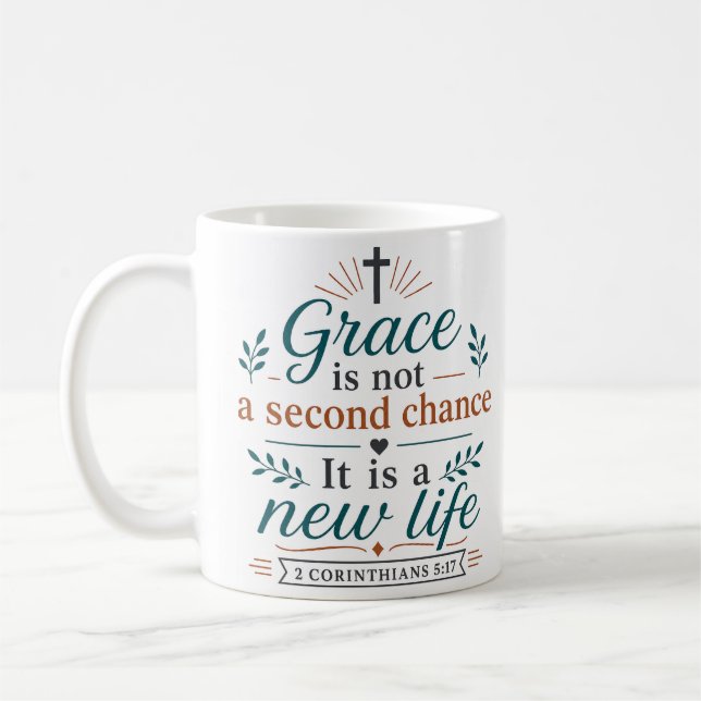 Mug La Grâce N'Est Pas Une Seconde Chance C'Est Une No (Gauche)