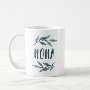 Mug La grand-mère grecque de Nona avec ses feuilles