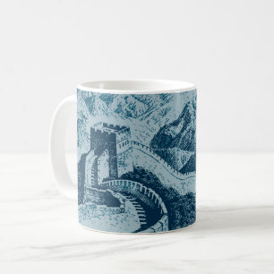 Mug La Grande Muraille en Bleu