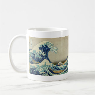 Mug La Grande Vague au large de Kanagawa - Bois célèbr