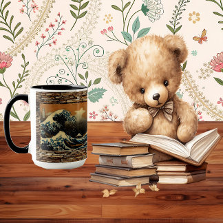 Mug La Grande Vague de Kanagawa Océan Japonais Vintage