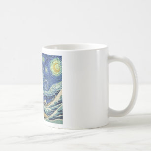 Mug La grande vague outre de Kanagawa - la nuit